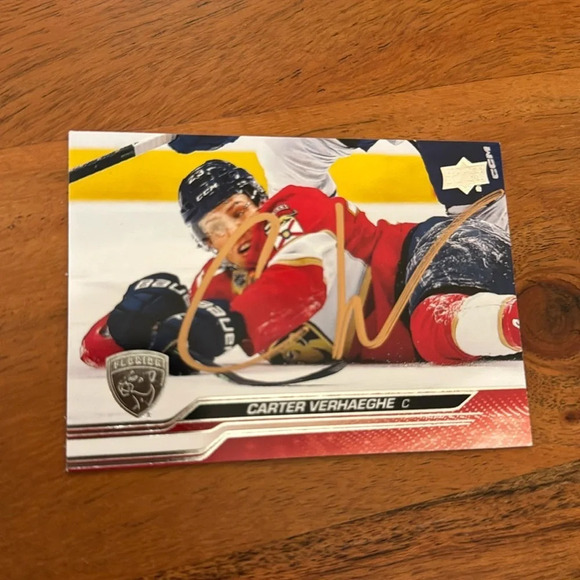 NHL Other - Carter verheaghe  autograph Florida Panthers upper deck card